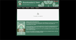 Desktop Screenshot of boomkwekerijsaes.nl